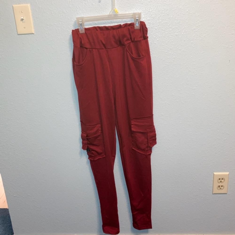 Rose red dressy  joggers